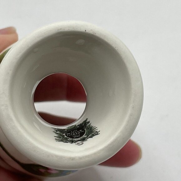 Portmeirion Botanic Garden Vintage Forget Me Not Egg Cup 1972 Old Label - Picture 7 of 8